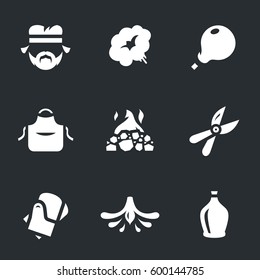 Vector Set of Glassblower Icons.