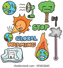 10+ Ide Cartoons Stop Global Warming Drawing