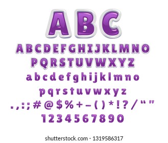 vector set of glossy sleek alphabet font for banner