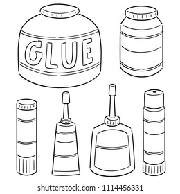 vector set of glue