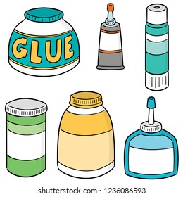 Vector Set Glue Stock Vector (Royalty Free) 1236086593 | Shutterstock