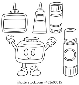 vector set of glue