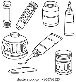 vector set of glue