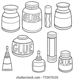 vector set of glue