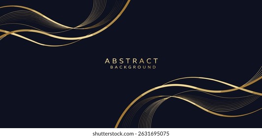 Conjunto de Vector de oro art deco línea floral etiquetas, flores de la línea real y hojas de la naturaleza fondos.