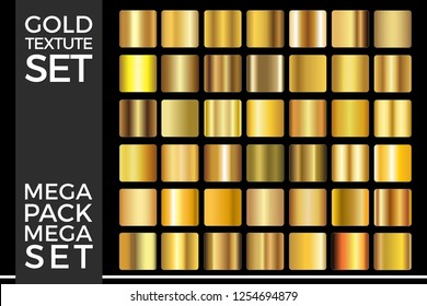 Vector Set Gold Gradients  Golden Squares Collection  Textures Group Eps 10