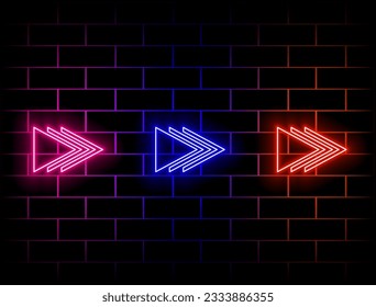 vector set of golden blank transparent arrows with lamp bulbs.. green, red, yellow, pink, blue, orange