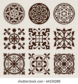 Vector Set Of Gothic Elements