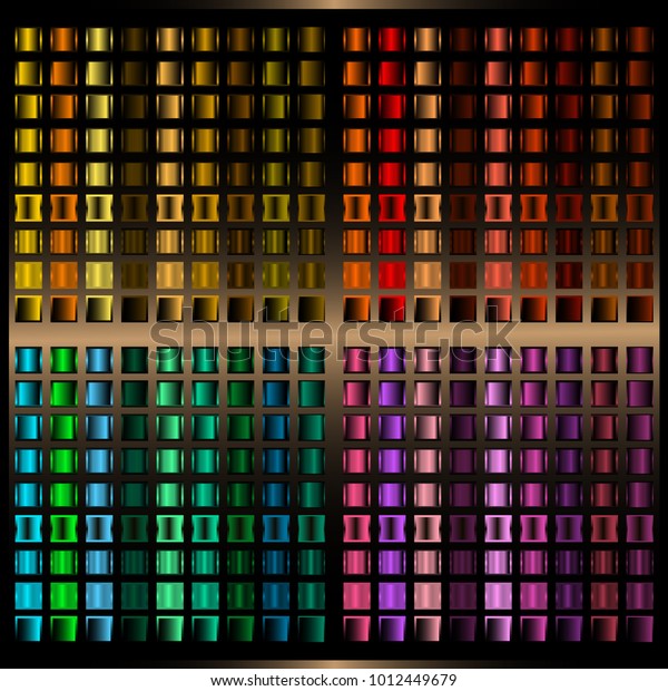 Vector Set Gradients Squares Collection Stock Vector (Royalty Free