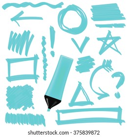Vector Set of Graphic Signs. Arrows
