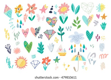 Vector set of graphics