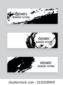 Vektorset aus farbiger abstrakter Bannervorlage.