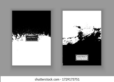 Vector set grunge abstract design,grunge banner background.