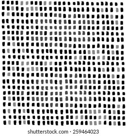 Vector set of grunge brush strokes. Black vector brush strokes pattern.