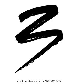 Vector set of grunge brush strokes. Black vector brush strokes collection. Grunge stains. Set of brushes design elements, hand drawn with ink.
