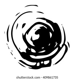 Vector set of grunge brush strokes. Black vector brush strokes collection. Grunge stains. Set of brushes design elements, hand drawn with ink.