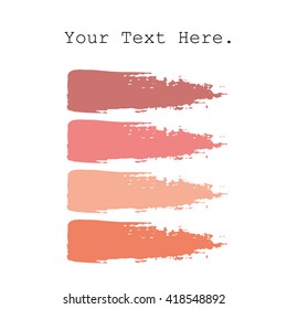 Vector set of grunge circle brush strokes
