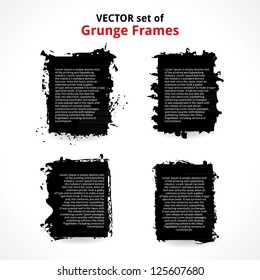 Vector Set of Grunge Frames.