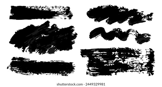 Vektorgrafik-Set von Grunge Aquarell breite Striche