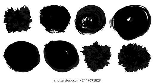 Vektorgrafik-Set von Grunge Aquarell breite Striche