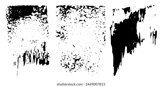 Vektorgrafik-Set von Grunge Aquarell breite Striche