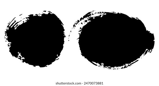 Conjunto de Vector de pinceladas amplias de acuarela grunge