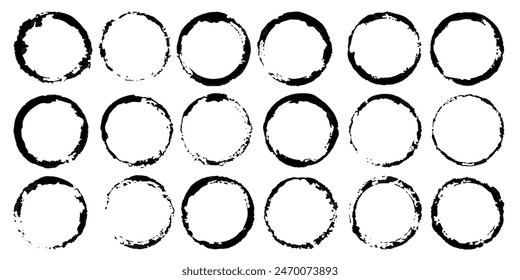 Vektorgrafik-Set von Grunge Aquarell breite Striche