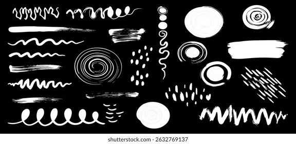 Vector set of grungy graphic elements