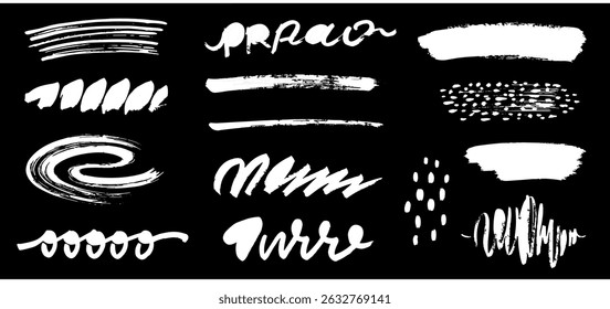 Vector set of grungy graphic elements