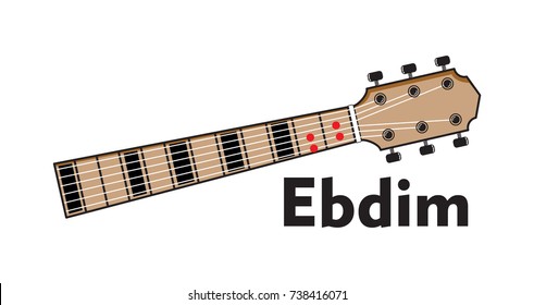 Vector Set Guitar Chord. Chord diagram. Tab. Tabulation. Finger Chart. Basic Guitar Chords. Guitar Lesson. chord finger placement. chord for beginner.