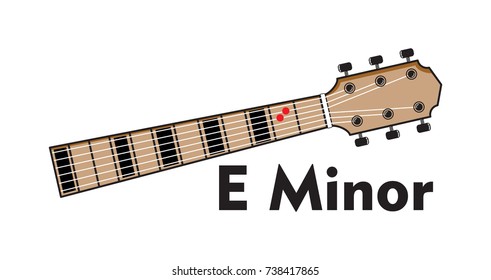 Vector Set Guitar Chord. Chord diagram. Tab. Tabulation. Finger Chart. Basic Guitar Chords. Guitar Lesson. chord finger placement. chord for beginner.