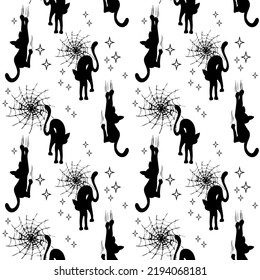 Vector set of Halloween clipart. Trendy, beautiful illustration for seasonal design, textile, playroom decoration or greeting card. Drawn by hand.