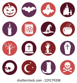 Vector Set of Halloween Icons