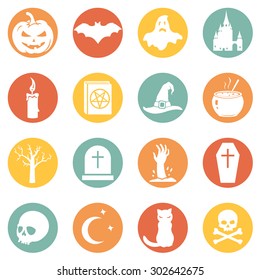 Vector Set of Halloween Icons