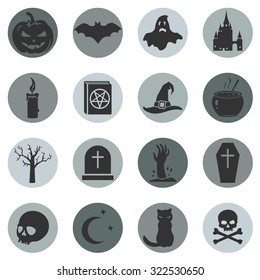 Vector Set of Halloween Icons