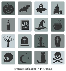 Vector Set of Halloween Icons