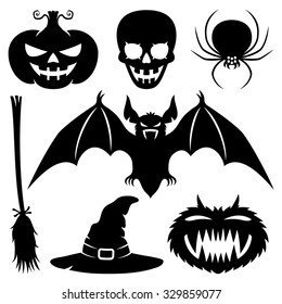 Vector set. Halloween signs.