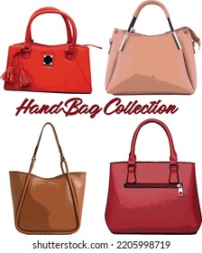 Vector set of Hand Bag collection