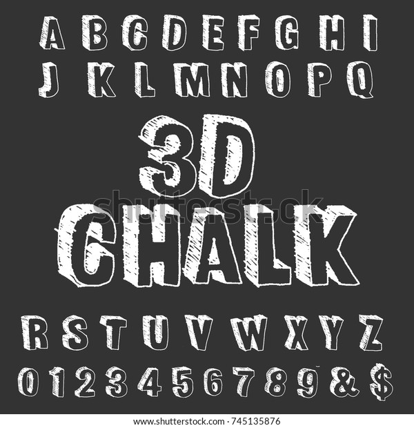 Vector Set Hand Drawn Alphabet Fonts Vector De Stock Libre De Regalías 745135876 Shutterstock 3085