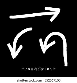 Vector set of hand drawn arrows, Illustration EPS10 great for any use.