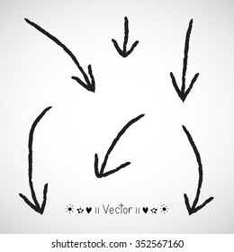 Vector set of hand drawn arrows, Illustration EPS10 great for any use.