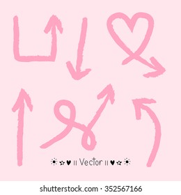 Vector set of hand drawn arrows, Illustration EPS10 great for any use.