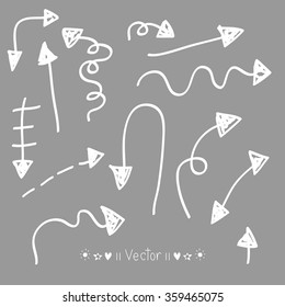 Vector set of hand drawn arrows, Illustration EPS10 great for any use.