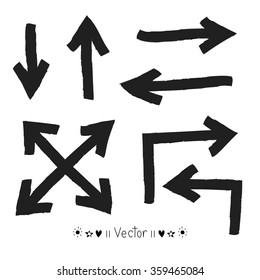 Vector set of hand drawn arrows, Illustration EPS10 great for any use.