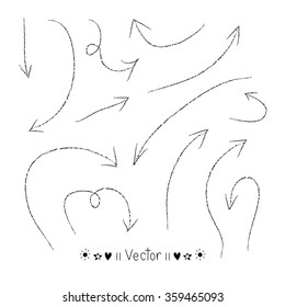 Vector set of hand drawn arrows, Illustration EPS10 great for any use.