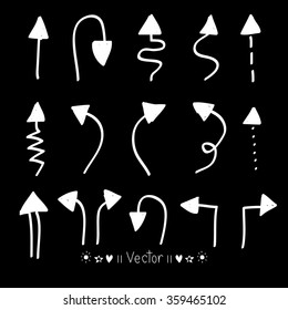Vector set of hand drawn arrows, Illustration EPS10 great for any use.