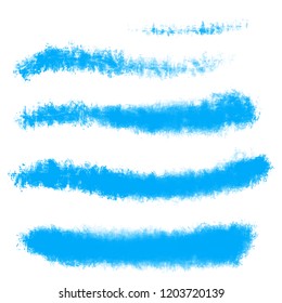 Vector set of hand drawn brush strokes in rectangular shape for backdrops. Colorful artistic hand drawn backgrounds. Hand drawn list, elements for design.