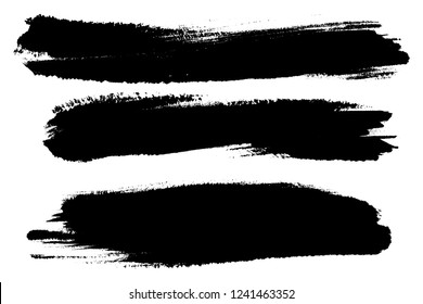 Vector set of hand drawn brush strokes, stains for backdrops. Monochrome design elements set. Black color artistic hand drawn backgrounds. Vector set of hand drawn brush strokes, stains for backdrops. Monochrome design elements set. Black color artistic hand drawn backgrounds.