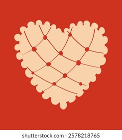 Vector set of hand drawn doodle valentine elements for your design. Decor for valentine card.