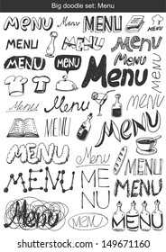 Vector set - Hand drawn elements for your menu design